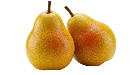 Fresh and vibrant pears, cleanly isolated on a transparent background. Ideal PNG for healthy food promotions and fruit-related designs.