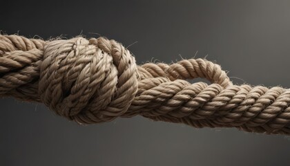 Frayed rope, stretched taut, nearing breaking point ,  fragility,  texture, rope