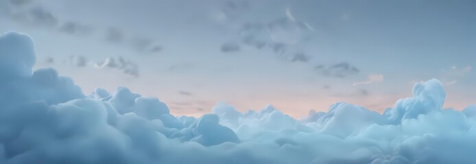 Soft light blue abstract backdrop  Blurred gradient, ethereal cloud forms ,  calm,  artwork,  background