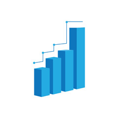 Statistics business stylized logos and element symbol