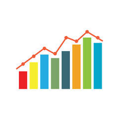 Statistics business stylized logos and element symbol