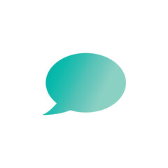 Stylized bubble chat logo vector and symbol
