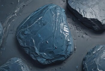 Abstract blue stone, swirling texture, natural design , geology, stone, rough