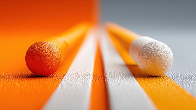 Two balls resting on a table representing a retracement-to-reversal probability reader concept in financial analysis