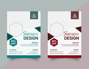  Interior Design Service Print Flyer Template