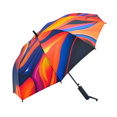 Ultra Portable Travel Umbrella with a Futuristic Design Isolated on Transparent Background