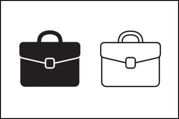 Briefcase Outline & Solid Icon
