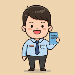 Office employee symbolizing optimism