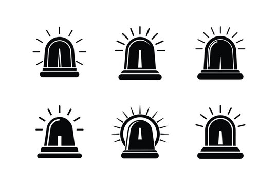 alarm silhouette vector illustration