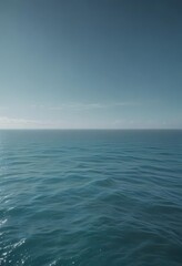 Obraz premium Subtle light blue to deeper teal gradient, calming ocean vibe , calm, sky, design