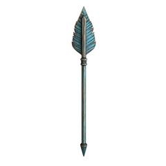 Contemporary Arrow with Meticulous Detailing in Mut Isolated on Transparent Background