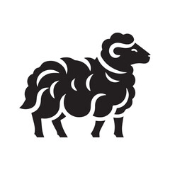 sheep vector silhouette clip art logo design illustration