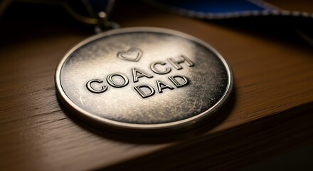 Coach Dad Medal, Fathers Day Gift