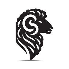 sheep vector silhouette clip art logo design illustration