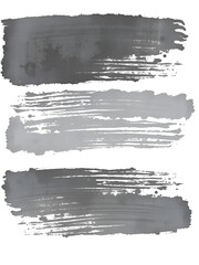 Charcoal marker grunge rough underline handrawn brushstrokes. Bold charcoal freehand stripes and paint shapes. Crayon or marker doodle scribbles. Vector illustration of horizontal emphasis, scrawl.