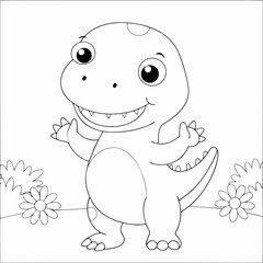 Fototapeta premium Vector Illustration and Coloring Book Style 