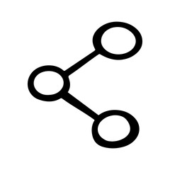 Share doodle vector icon
