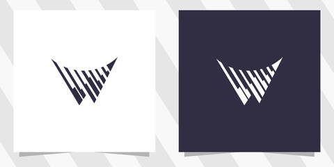 letter w logo design vector