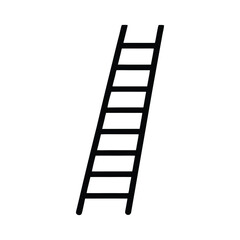 Silhouette of a Ladder