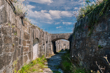 Fototapeta premium Mirador and Battery of the Bailadora, Ares, Ferrol, La coruña Spain