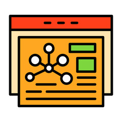 Networking Filled Style Icon