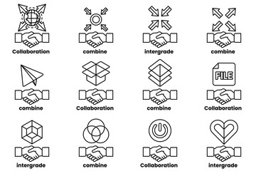 A series of handshakes, each with a different meaning