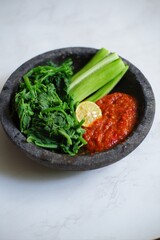  vegetables and sambal