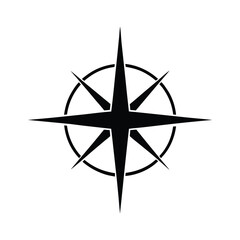 Silhouette of a Compass