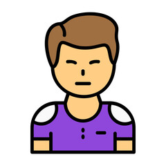 Zeal Filled Style Emotion Icon