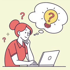 businessman with question mark