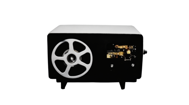 Antique Tape Recorder Device, Equipment, Retro Media, cut out transparent