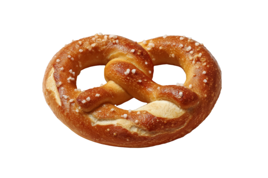 [Transparent Background PNG]Close Up of a Delicious Pretzel