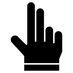 Vector Icon press, hand, hands and gestures, gestures, sign