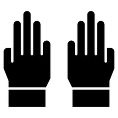 Vector Icon praise, hand, hands and gestures, gestures, sign