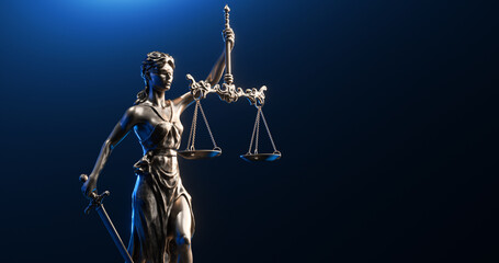 Plakat Legal Concept: Themis is Goddess of Justice and law