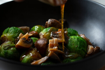 Closeup View Teriyaki Marinade