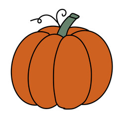 pumpkin isolated on white background