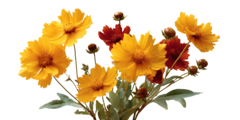 [Transparent Background PNG]Vibrant Colorful Flowers Bouquet