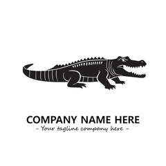 Crocodile logo company design vector illustration