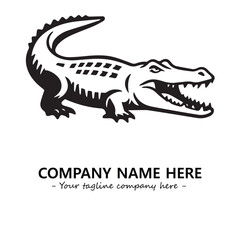 Crocodile logo company design vector illustration