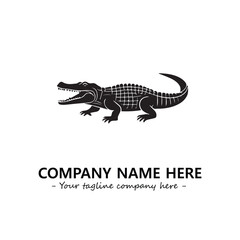 Crocodile logo company design vector illustration