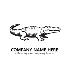 Obraz premium Crocodile logo company design vector illustration