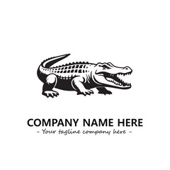 Crocodile logo company design vector illustration