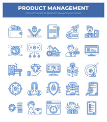 Product Management Icons. A Visual Guide to Business Strategy