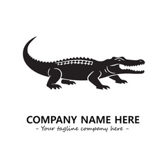 Crocodile logo company design vector illustration