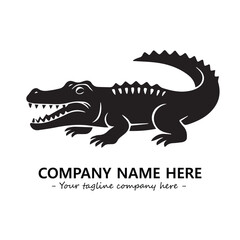 Crocodile logo company design vector illustration