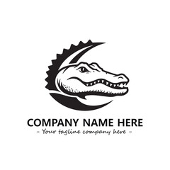 Crocodile logo company design vector illustration