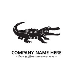 Crocodile logo company design vector illustration