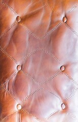 red leather upholstery