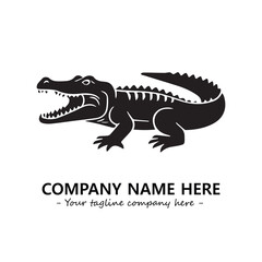 Crocodile logo company design vector illustration
